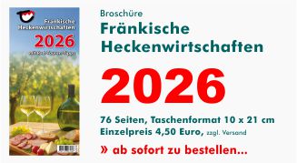 Fränkische Heckenwirtschaften 2025
