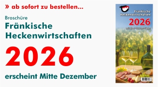Fränkische Heckenwirtschaften 2025